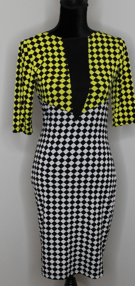 Taxi Cab Midi Bodycon Dress